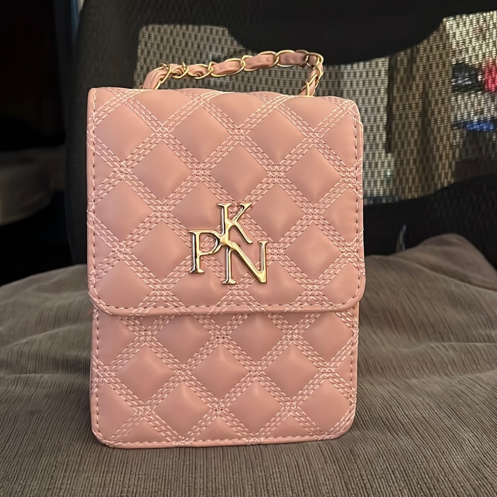 light pink phone bag